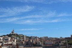 Skyline of Marseille with the Notre-Dame de la Garde