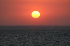 Sunset over the Suez Canal