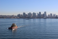 Tug Boat with San Diego Skyline