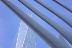 One World Trade Center with the Oculus in the Foreground